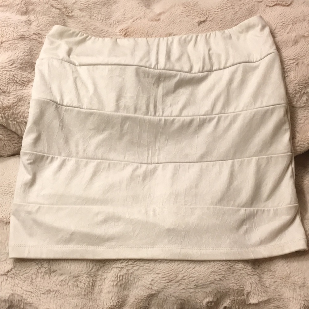 XOXO white mini skirt