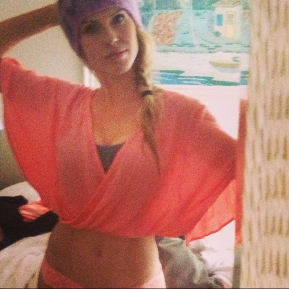 Coral Crop top