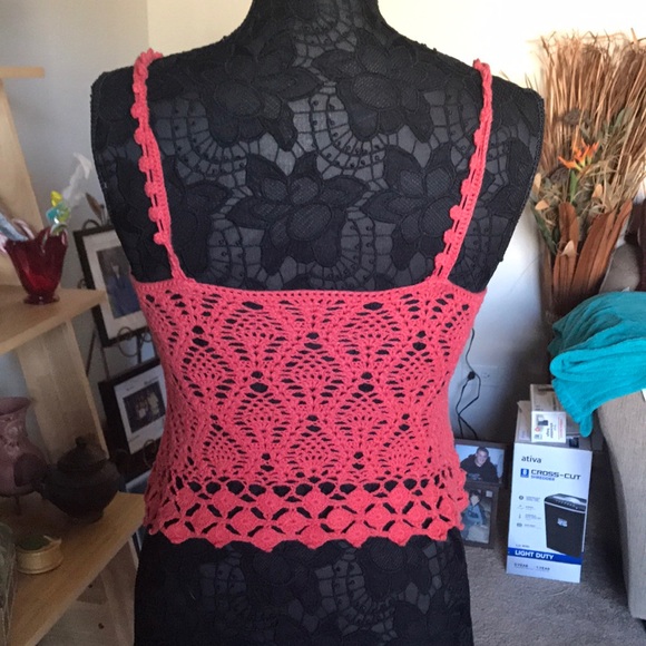 SUPER CUTE CROCHET KNIT CROP CAMI - Picture 6 of 6