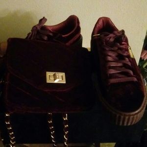 Rihanna's Fenty sneakers/cross purse