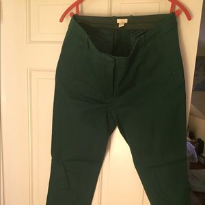 Jcrew Lexie pants size 12 in 'deep Forrest' green