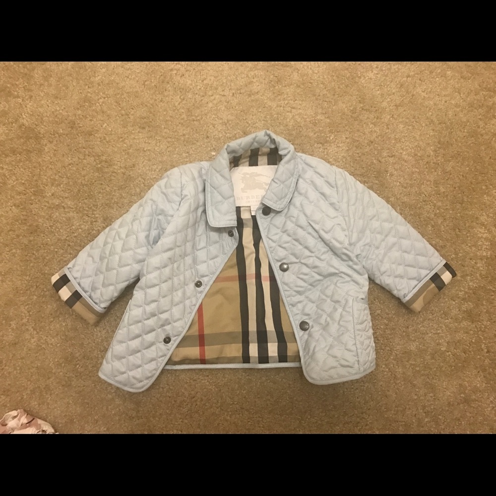 Baby Blue Burberry Jacket
