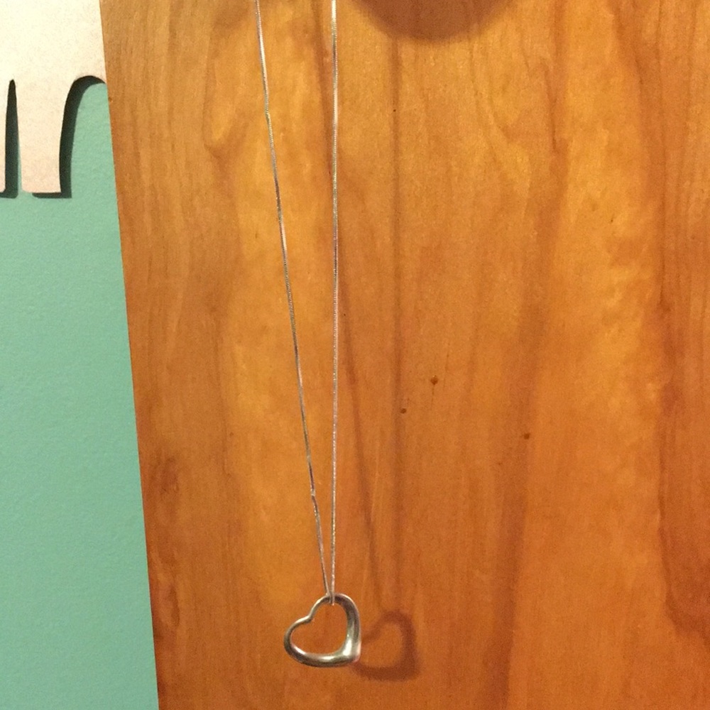 floating heart necklace