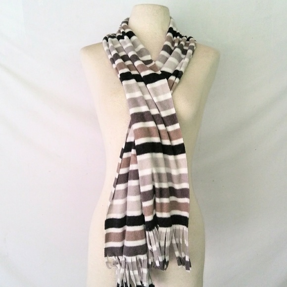 🤎 Striped Winter Scarf #hundredsofscarves - Picture 1 of 2