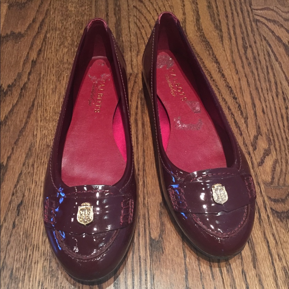 Talbot burgundy flats