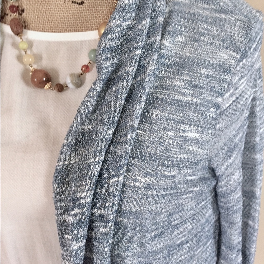 Last 2! Blue knit open cardigan - Picture 7 of 8