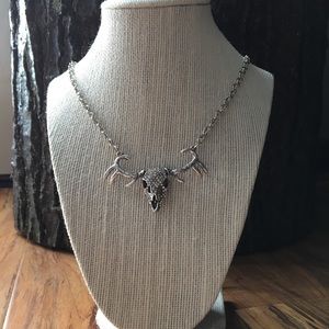 Deer Skull Pendant Necklace