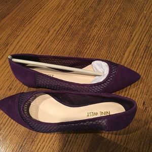 Nine West Purple Flats