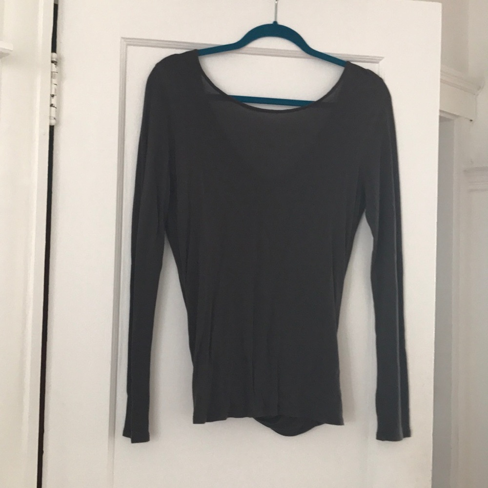 Open back long sleeve