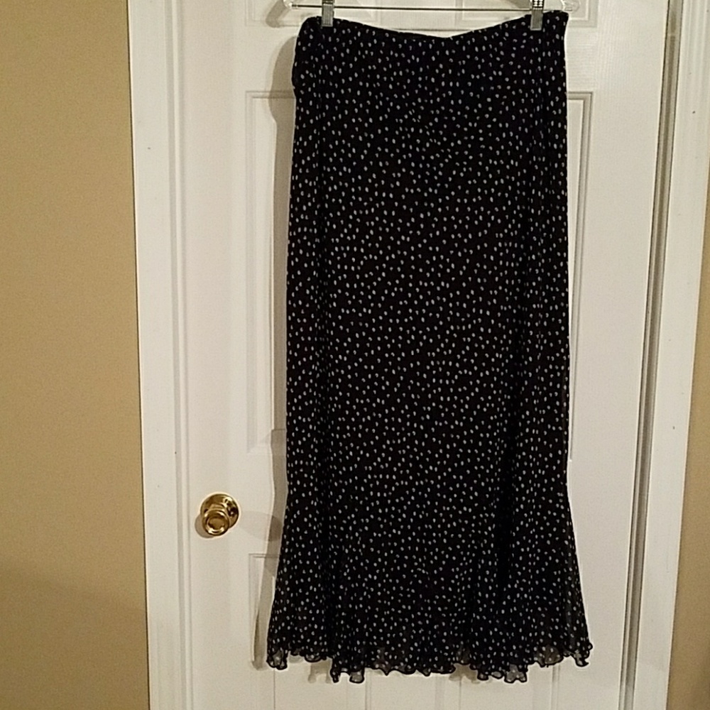 Cato navy and white maxi skirt