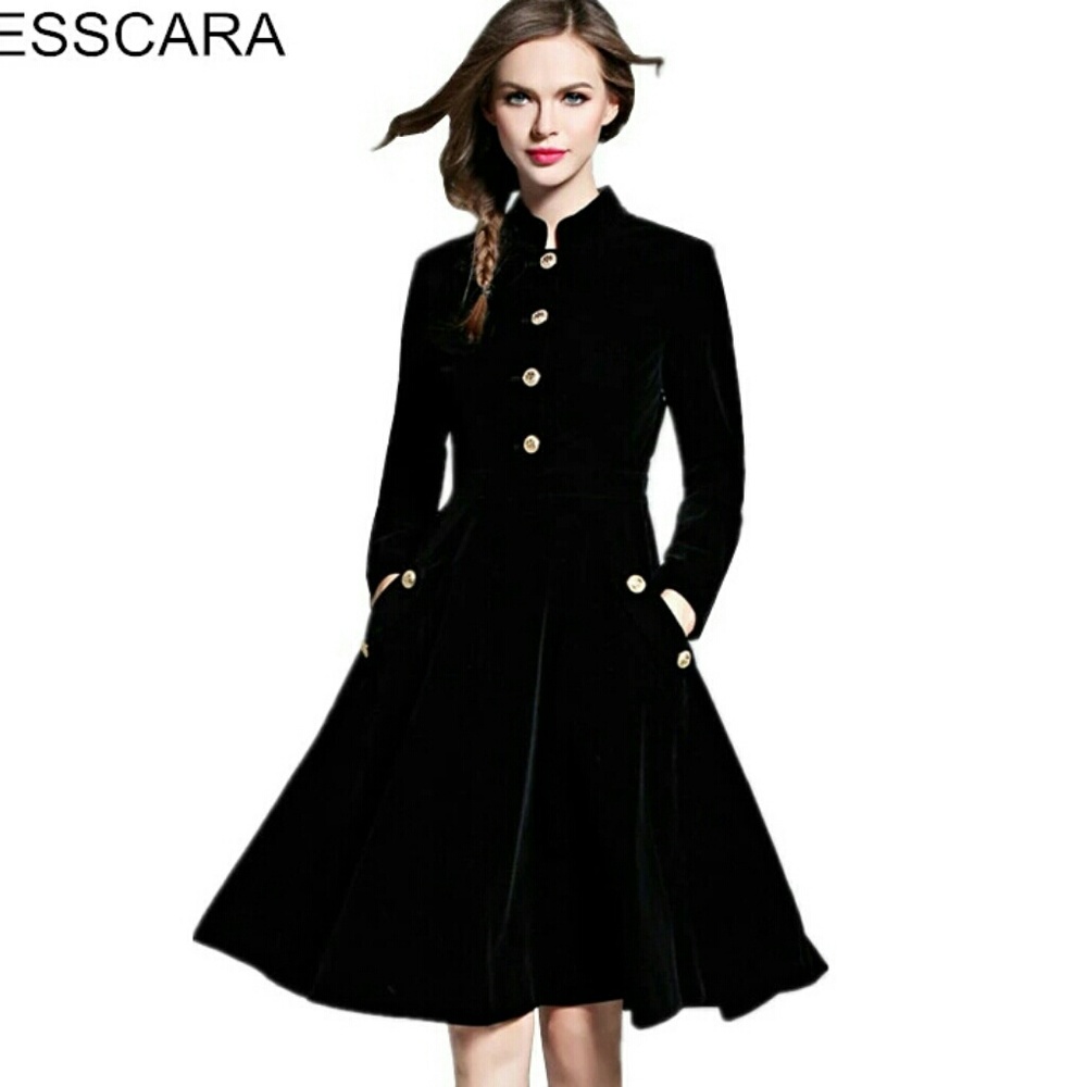 🆕velvet vintage style dress