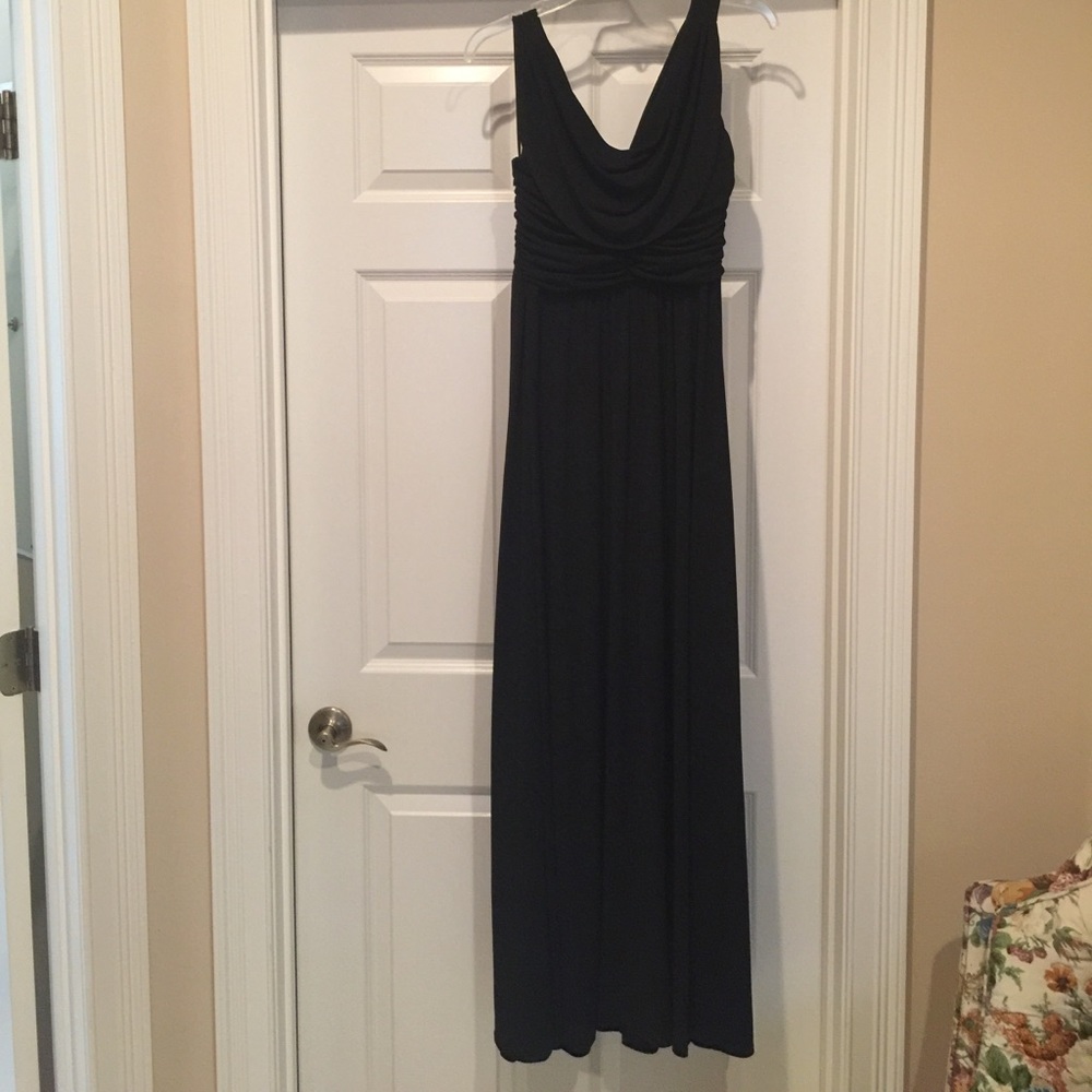 Sangria Black Greek Style Gown