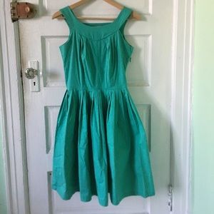 Bettie Page seafoam green pinup dress