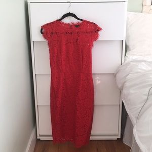 Rachel Zoe Red Lace Dress