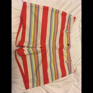 EUC Boden Bistro style size 12L striped shorts