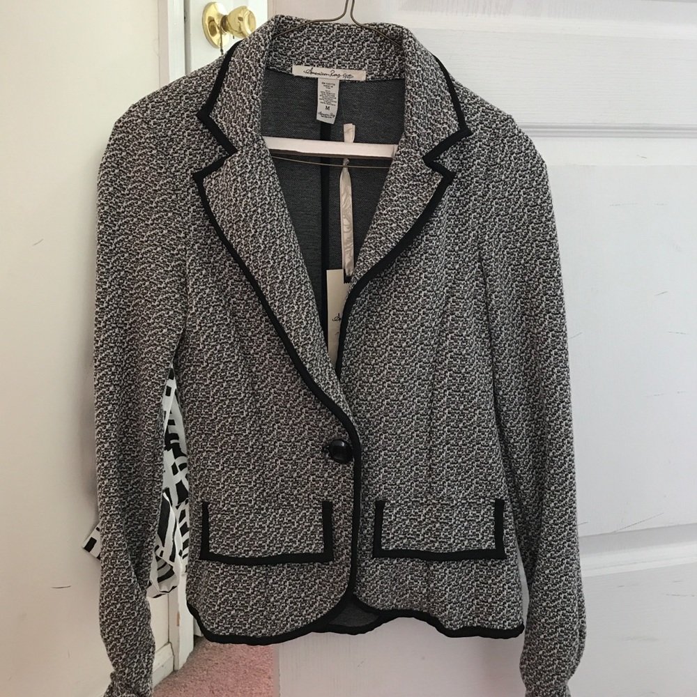 Black and white blazer -American Rag