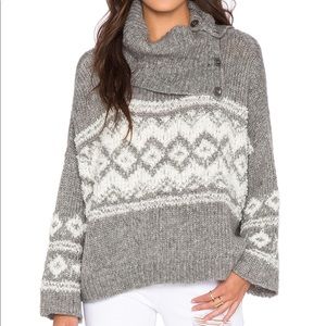 Free People Fair isle Sweater small