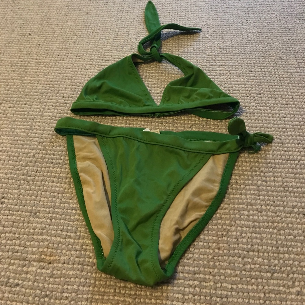 Green Jcrew bikini