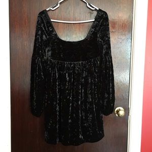 Free people velvet babydoll dress