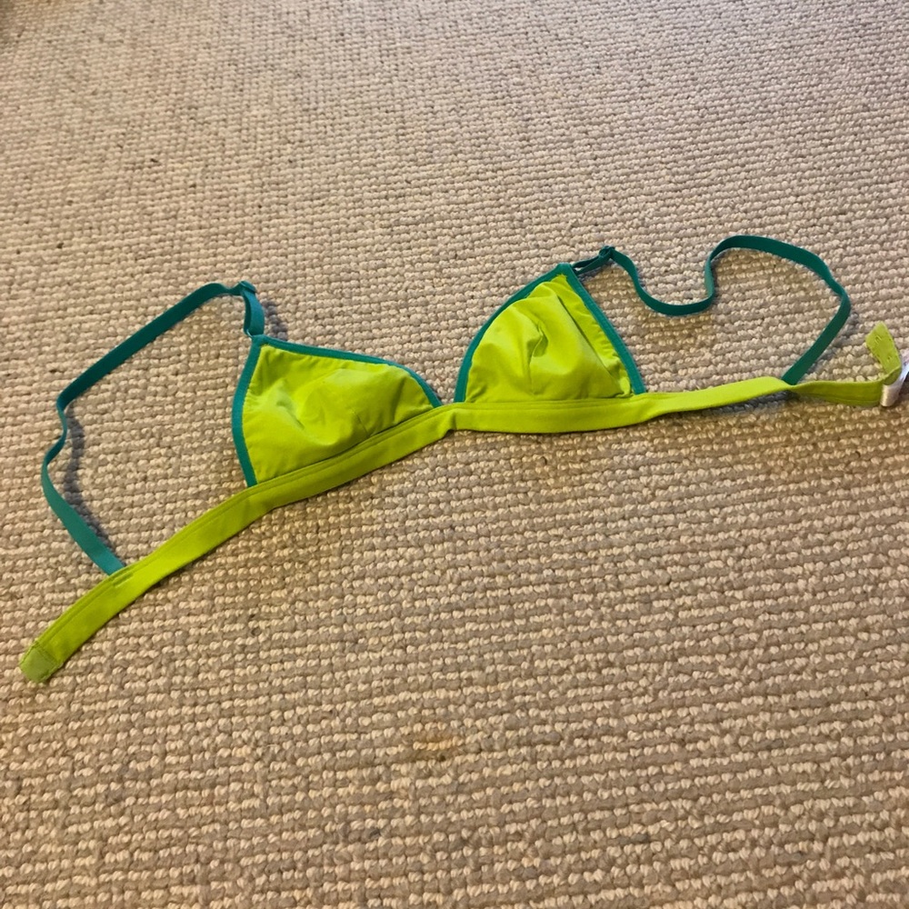 Victoria secret triangle top bra-lime green