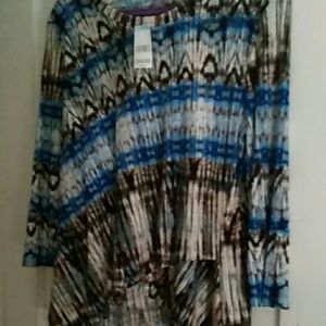 Long sleeve laura scott top new Size L