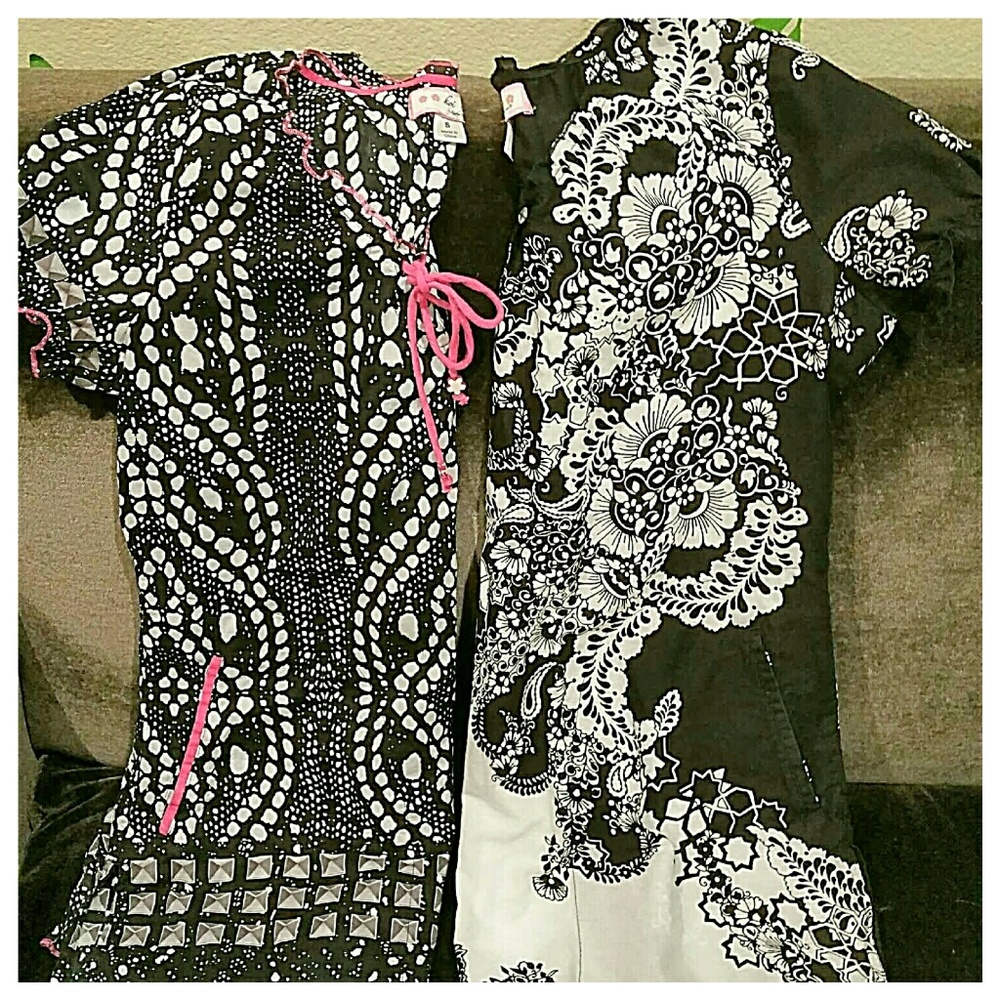 Two KOI SIZE SMALL SCUB TOPS