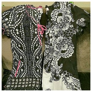 Two KOI SIZE SMALL SCUB TOPS