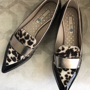 Leopard loafer shoe