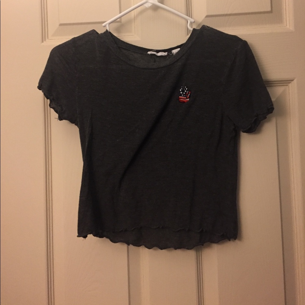 Gray crop too from tillys