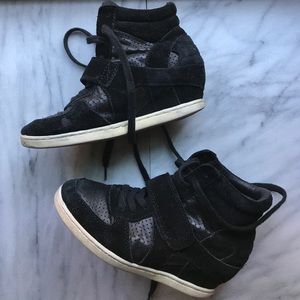 Girls ASH Suede Wedge Sneaker