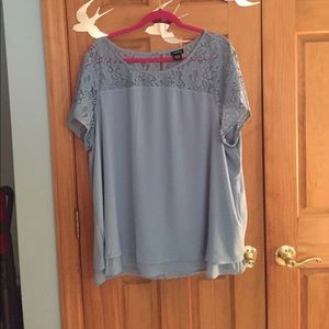 TORRID chiffon lace top