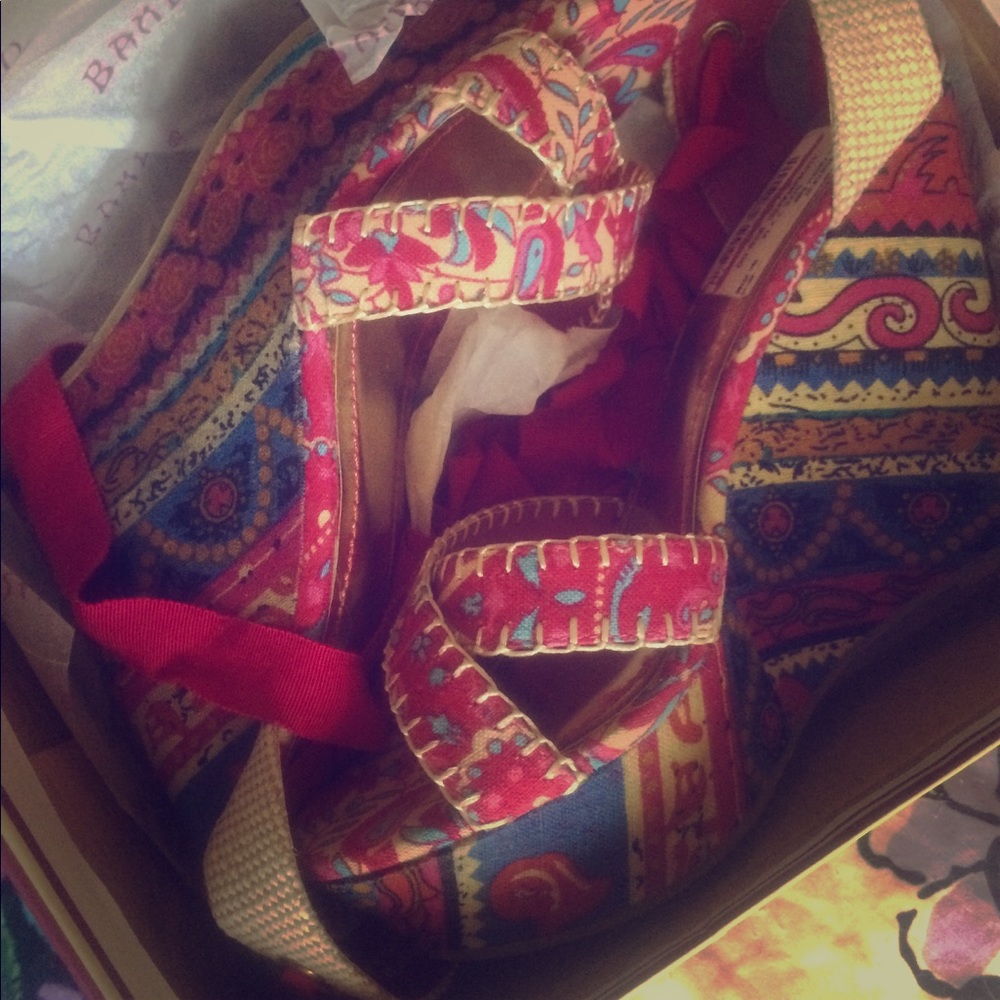 Bamboo brand wedge heels