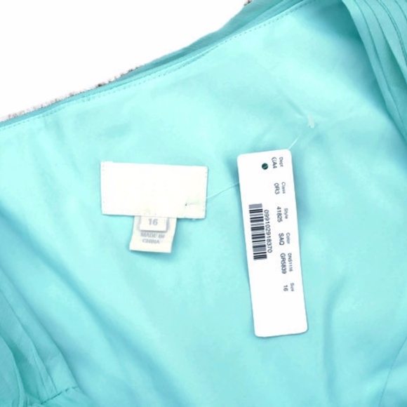 j. Crew Soft Aqua "Kylie" Silk Chiffon Dress - Picture 4 of 4