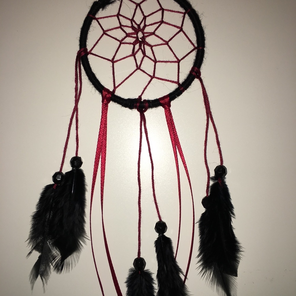 Red and black 3 inch Dream catcher