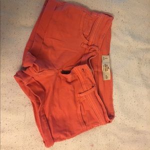 Coral color size 0 shorts