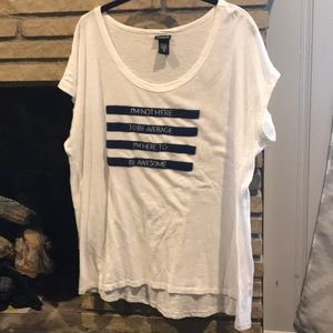 Torrid tee "I'm not here to be average"