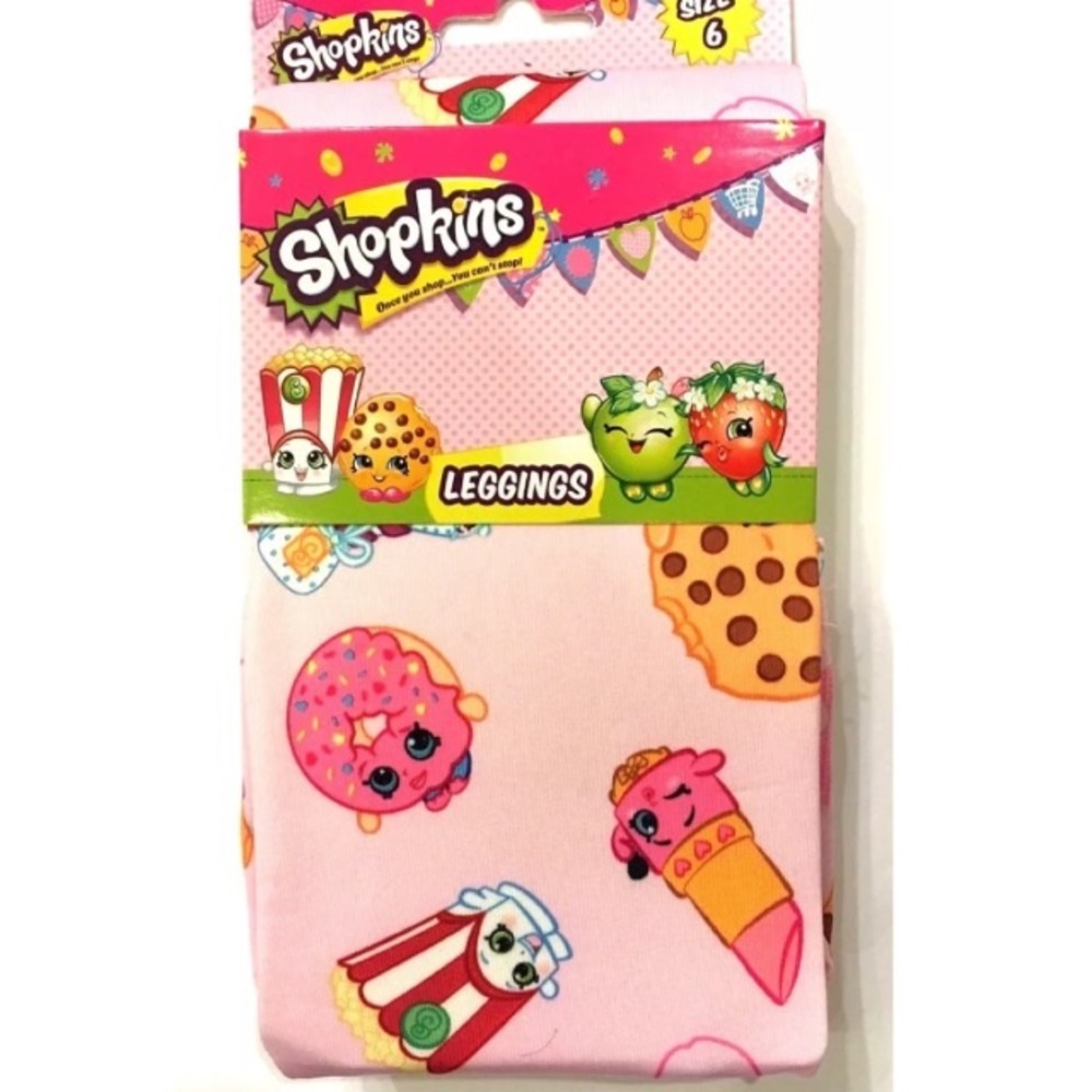 Shopkins Character Nation Leggings Girls Size 6