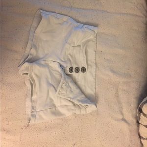 White high waisted shorts from wet seal