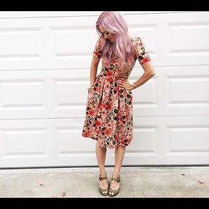 LuLaRoe Amelia floral flowers rare unicorn