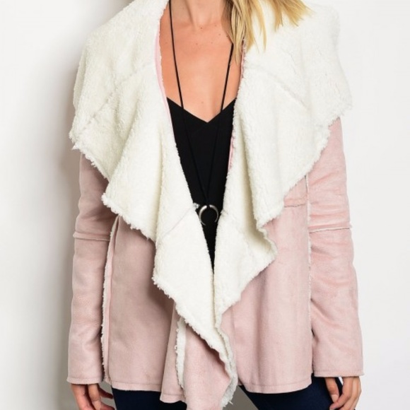 ⚠️LAST 1⚠️ PINK SUEDE JACKET - Picture 2 of 4