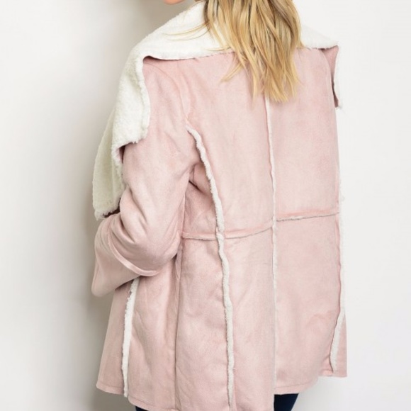 ⚠️LAST 1⚠️ PINK SUEDE JACKET - Picture 4 of 4