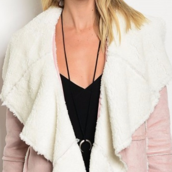 ⚠️LAST 1⚠️ PINK SUEDE JACKET - Picture 3 of 4