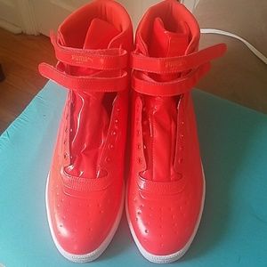 Orange Puma Sneakers