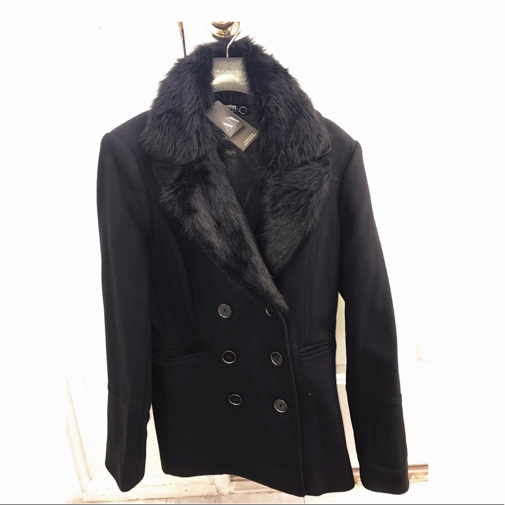 BRAND NEW Armani Exchange Peacoat black