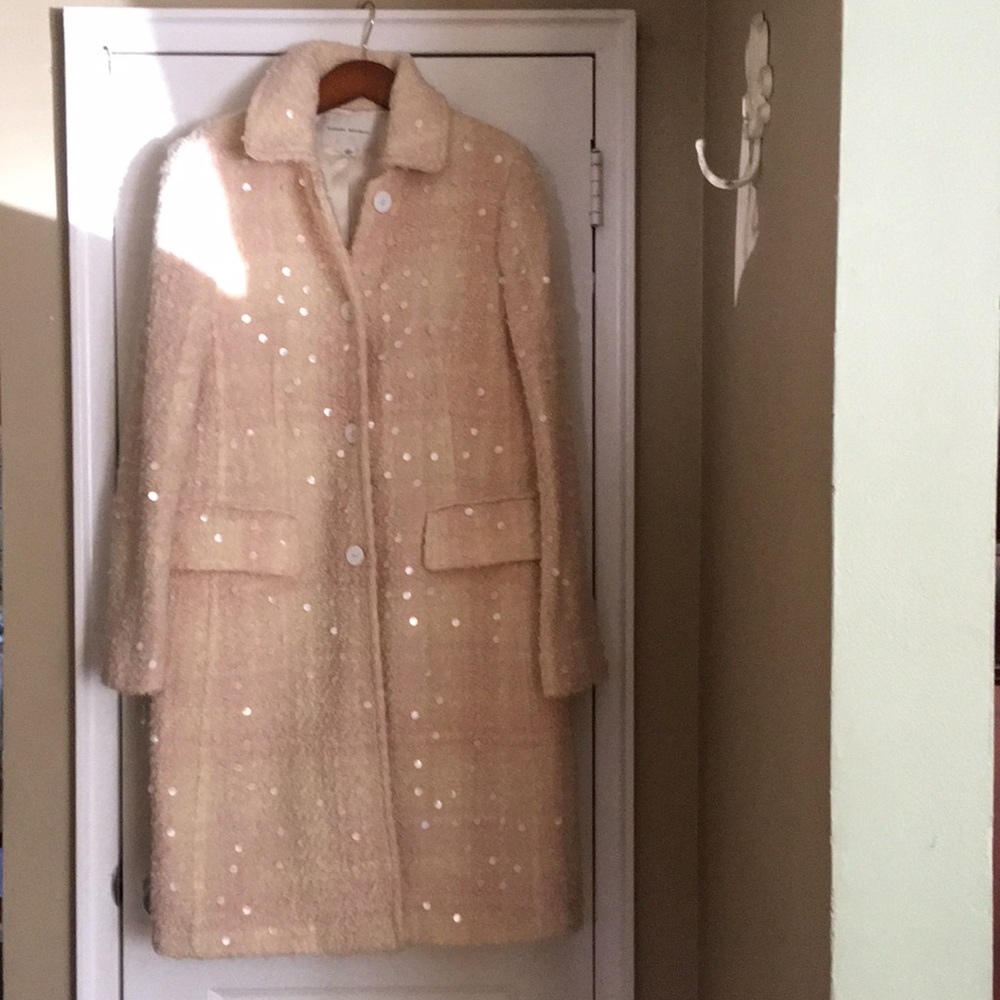 Banana Republic sequin wool coat Size L