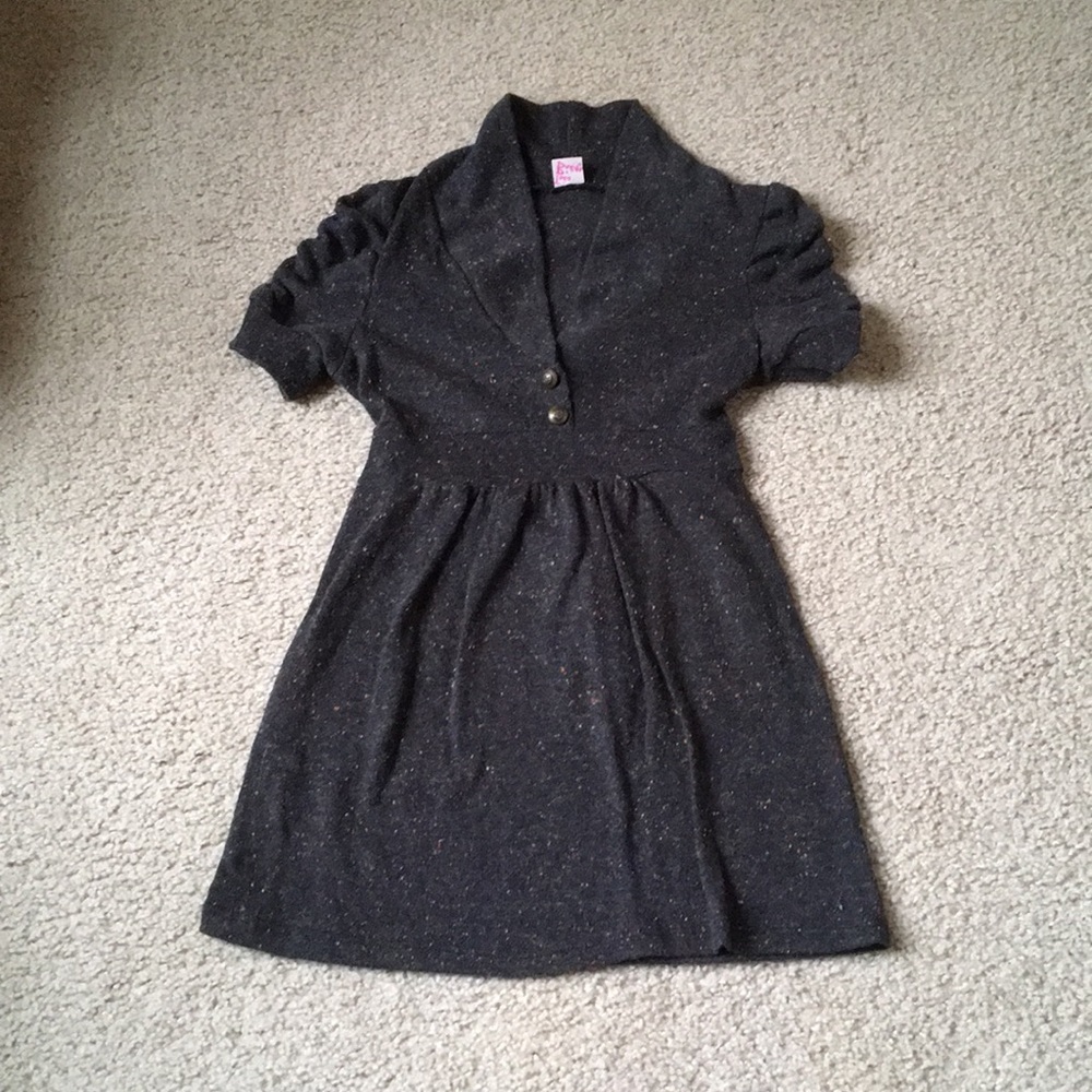 Brown tunic length sweater