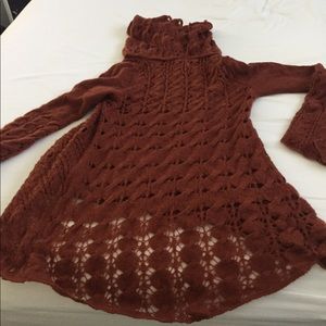 Free people burnt orange sweater