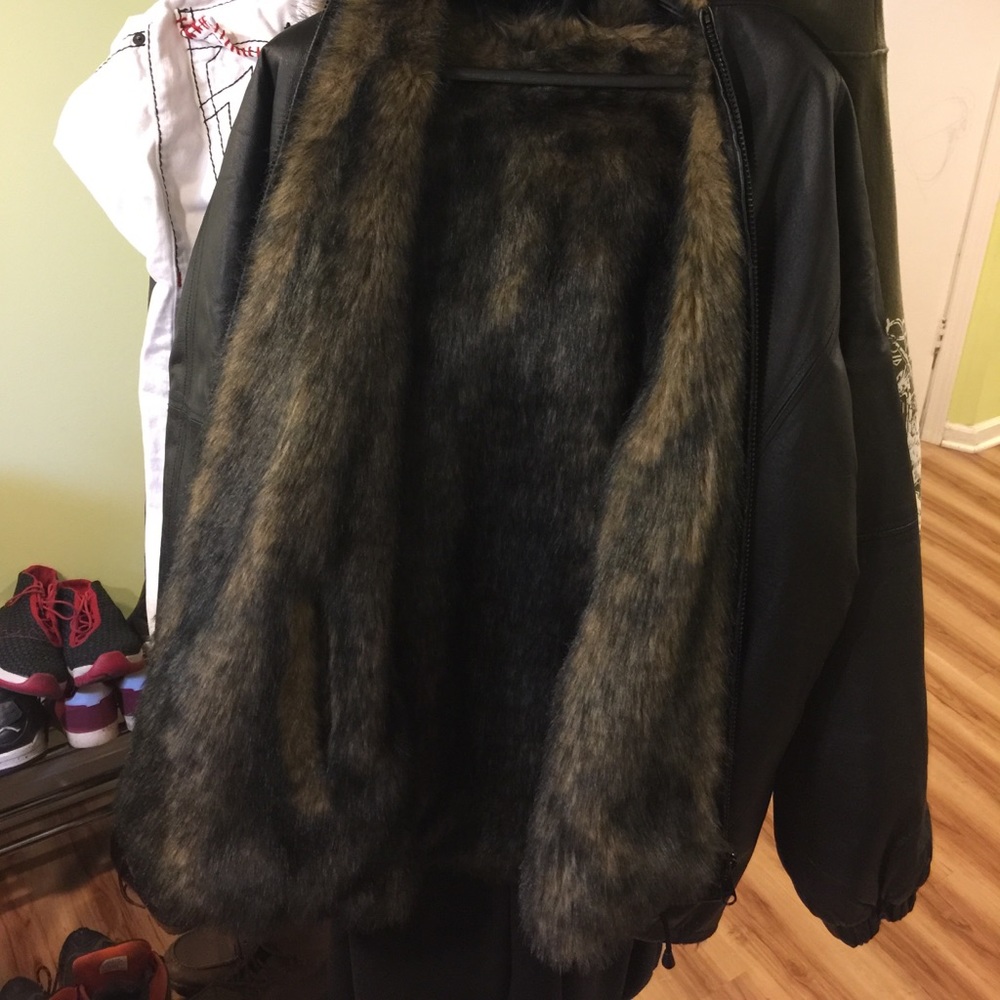 Vintage protocol leather jacket.