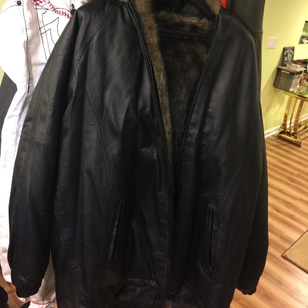 Vintage protocol leather jacket. - Picture 3 of 8