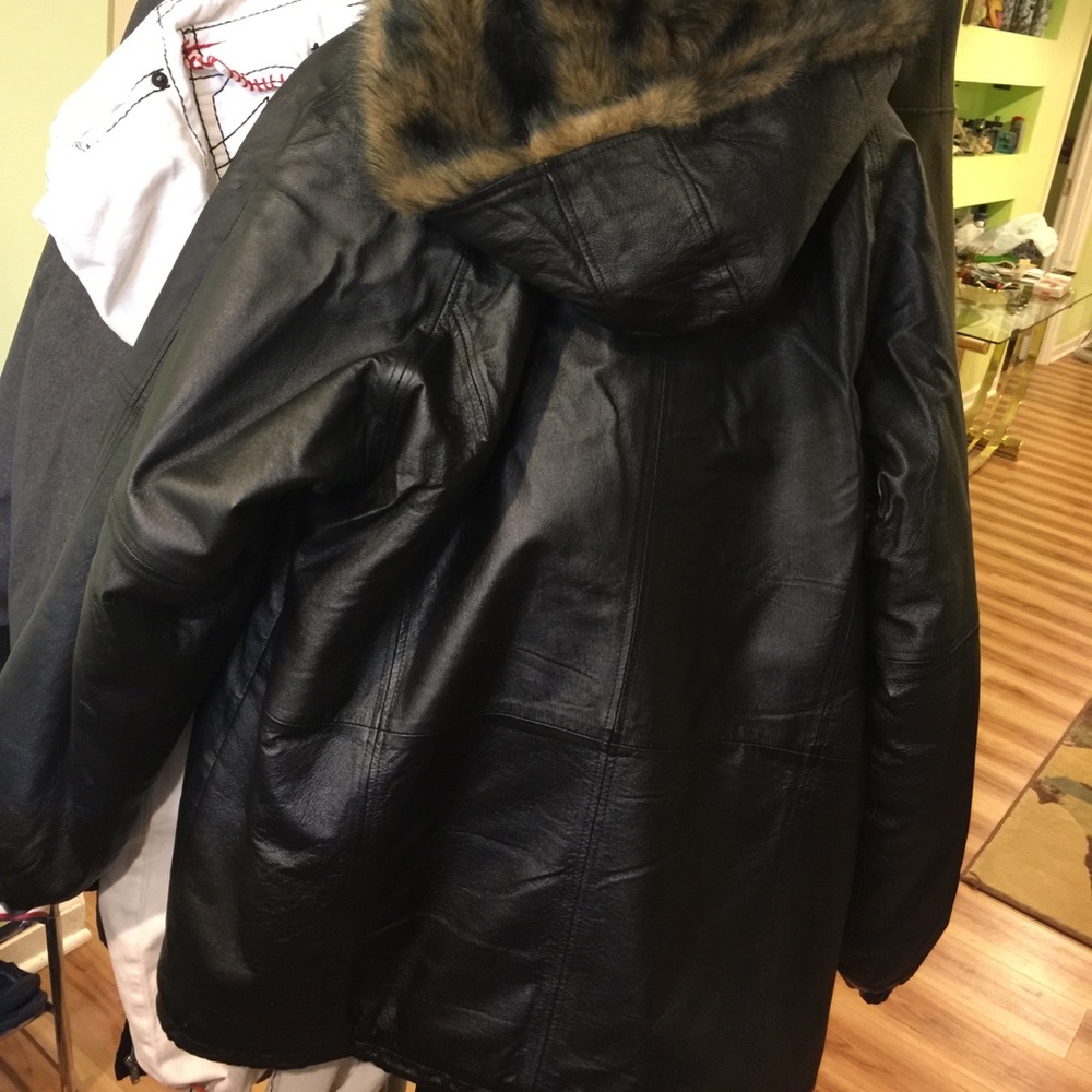 Vintage protocol leather jacket. - Picture 4 of 8